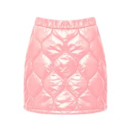 Womens Shiny Quilted Padded Puffer A-line Short Mini Skirt Side Zipper A-line Miniskirt Waterproof Warm Padded Bodycon Skirt