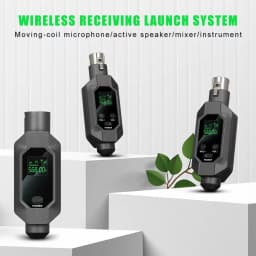 XGES Wireless Microphone Converter XLR Transmitter and Receiver Microphone Wireless System for Dynamic Microphone