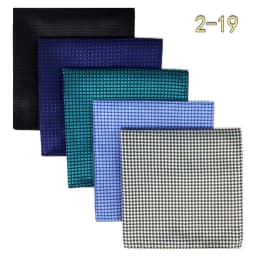 5 PCS Mens Pocket Square Set Assorted Handkerchief Multi Styles Paisley Floral Suit Large 32cm Hanky Business Accessories