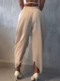 2026 Trend Mid Waist Women's Cargo Harem Sweat Pants with Ruched Design Casual Street Style Trousers Office Ladies Work Trousers