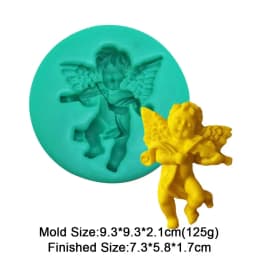 Angel Cupid Model Fondant Silicone Mold Chocolate Sugar Cupcake Baking Cake Decorating Tools Resin Gypsum Handmade Epoxy Mould
