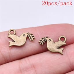 Bulk Charms For Jewelry Making Kit Pendant Diy Jewelry Accessories Hollow Dove Of Peace Charms