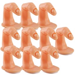 1/5/10Pcs Practice Fingers Manicure Beginners Training, Acrylic UV Gel Finger Design False Nail Tips Model DIY Display Tool