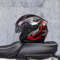 ORZ motorcycle helmet, half face, double mirror, all season men's and women's fashion, half helmet, all season universal