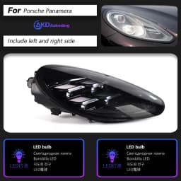 AKD Head Lamp for Porsche Panamera 970 LED Headlight 2010-2017 Headlights 971 DRL Turn Signal High Beam Angel Eye Projector Lens