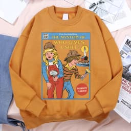 Can You Help Solve The Mystery Of Who Gives A Shit Men Women Hoody Harajuku Streetwear Loose Fleece Pullovers Casual Clothes