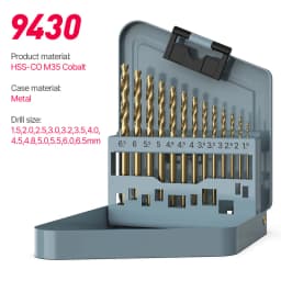 HUHAO M35 Cobalt Drill Bits Set With Metal Case Twist Drill Bit For Stainless Steel Wood Metal Drilling Electric Drill Tool