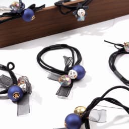Sea Blue Tie Hair Rubber Band Six-Piece Pullover Rope Women's High Stretch Scrunch Hair Ornament Hair Rope