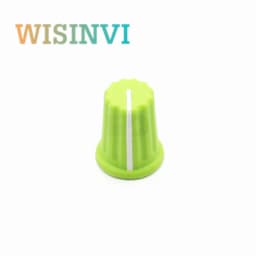 5PCS Color Rubber Half Shaft Knob Diameter 16 MM Height 19 MM Rubber Potentiometer Knob 180 Degree D-Shaped Inner Hole 6 MM
