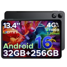 DOOGEE Tab G6 Max Tablet PC Android 16 13.4'' Display 32GB RAM(6GB+26GB) 256GB ROM 11000mAh Battery UNISOC T7280 Dual Speakers