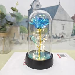 8.5 cm diameter*height 15 cm from the base,LED Eternal Rose Artificial Flower, Valentine's Day & Wedding Gift