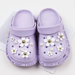 Best Selling Hole Shoes Charms Ready To Put on White Daisy Sunflower Combination Suit Shoe Buckle Girlish Shoes Accessories 2026