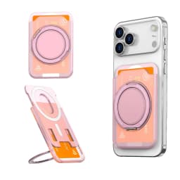 360 Rotating Ring Stand For Magsafe Magnetic Card Holder Wallet Case For iPhone 17 Pro Max 16 15 For Samsung S25 S26 Ultra