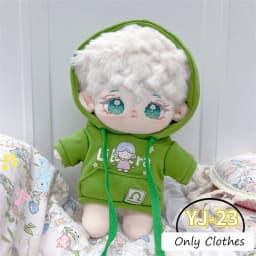 Cute Dress Up Jk Uniform Clothes for 20cm Cotton Plush Lolita Cross Dressing Clothing Skirt Fashion Casual Suit Socks Girl Toys