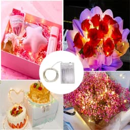 1Pack Fairy Light String Led Copper Wire String Light 1/2/5/10M Battery Powered For Bedroom Garden Party Wedding Decoration