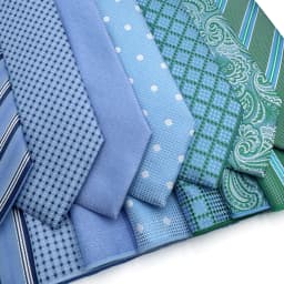 Mens Tie Pocket Square Set Blue Green Classic Business Acceossories Necktie Handkerchief 147cm Paisley Stripes Dots Elegant