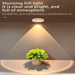 LED Motion Sensor Night Light Wireless Under Cabint Lights Dimmable USB Rechargeable Lighting Kitchen Aisle Closet Home Decor