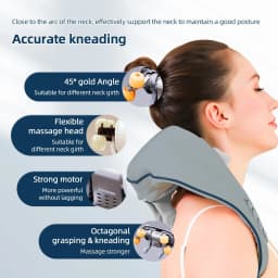 20W Wireless Trapezius Massager Neck And Shoulder Kneading Massager Neck And Back Massager Shawl Neck Cervical masajeador