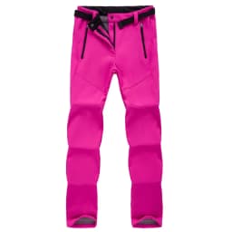 Women's Winter Thick Fleece Warm Pants Outdoor Softshell Sport Long Trousers Hiking Trekking Ski Waterproof Pants Plus Size 3XL