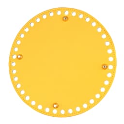 20*20cm Round PU Leather Bag Bottom for Knitting Bags Base Pad With Holes DIY Crochet Handmade Bottoms Handbag Accessories