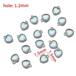 10pcs Trend White Enamel Ocean Coral Conch Fish Bones Fishtail Heart Charms Alloy Pendants DIY Necklace Keychain Jewelry Making