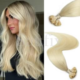 30g/pack Straight Nail U Tip Hair Extensions Real Human Hair Straight Capsules Keratin Tip Human Hair Extensions Natural Black Balayge Natural Black Brown Blonde Hot Fusion Human Hair Extensions 50Strands