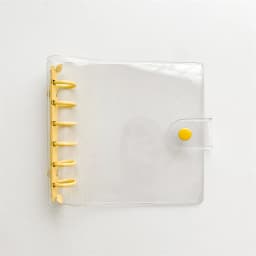 A7 Square Binder Notebook Cover Photo Sticker Collect Grid Blank Diary Agenda Planner Paper Cover School Stationery