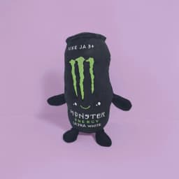 Black White Energy Monstoer  Can Shaped Plush Toy Zero Sugar Theme Soft Stuffed Doll Desktop Decor Holiday Gift