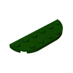 MOC PARTS GDS-899 Plate, Round Corner 2 x 6 Double compatible with lego 18980 toys Assembles Building Blocks Technical