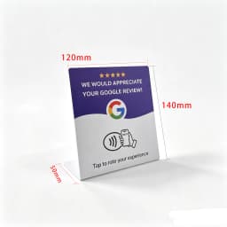 NFC 215 Programmable Google Review Acrylic Stickers Card NFC Station Table 13.56Mhz Waterproof NFC Stand Google Review Card