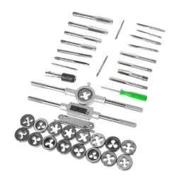 40Pcs Tap Die Set Hand Thread Plug Taps Hand Threading Tool Screw Thread Wrench Dies Kit with Storage Case