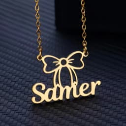 Personalized Customization of Name Pendant Necklace with Different Fonts and Styles for Perfect Party and Holiday Gifts Family