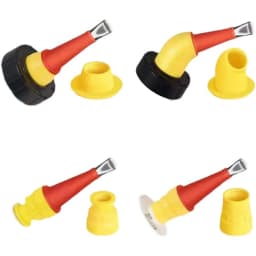 22/32PCS Universal Integrated Rubber Nozzle Tool Kit Stainless Steel Caulk Nozzle Tips Applicator Glue Silicone Caulking Tools