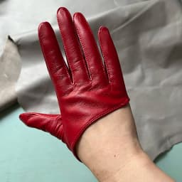 Sunscreen Gloves Women's Single Genuine Leather Half-palm Gloves Real Sheepskin Stage Show Driving gloves No Lining