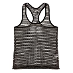 Fishnet Mesh Tank Top Men Racerback Summer Sleeveless Metallic Shiny Shirt Sport Muscle Vest Sheer Daily Party Wear Streetwear