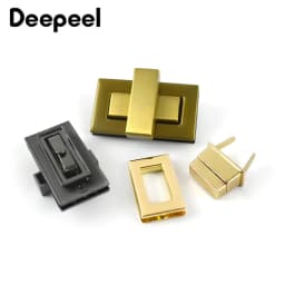 1-5Pc Metal Square Lock Buckle Handbag Turn Twist Locks Clasp Purse Closure Toggle Latch Buckles DIY Bag Replacement Accessories