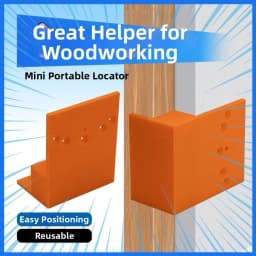 Stepped Positioning Plate For Wardrobe Side Installation Precision Tool Orange Plastic Hinge Mounting Cabinet Assembly Jig