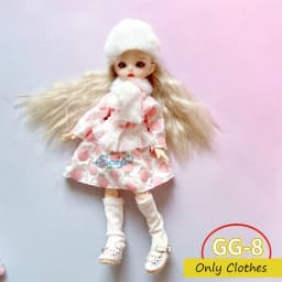 Cute GG Series Pretty Personalized Clothes for 30 cm 1/6 Bjd Byte Doll DIY Dress Up Clothing Skirt Casual Suit Socks Accessories