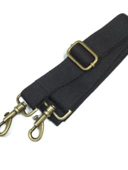 38cm Wide Polyester Cotton Bookbag Strap Military Green Canvas Single Shoulder Slant Cross Strap Bronze Hardware Accessory