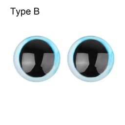 2PCS 16mm Glass Eye Simulation Animal DIY Cat Pet Dog Time Gem Twist Stick Wool Felt Accessories Handmade Doll Eyes Doll Toy