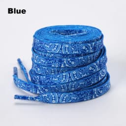1 Pair Flat Paisley Cashew Flower Shoelaces, Gradient Colorful Creative Replacement Shoestrings, Unisex Shoe Laces for Sneakers