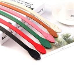 2Pcs 60cm PU Leather Bag Handle Shoulder Bag Strap Replacement Handbag Belt Straps DIY For DIY Women Handmade Bag Accessories