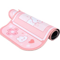 Bunny Desk Pad NS Switch Keyboard Gaming Mat Large Mat Mousepad Pastel Pink Animal Kawaii Cute Anime Desk Blotter Protector