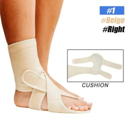 1Pcs Drop Foot Brace Adjustable Breathable Ankle Brace,Improve Walking Gait Foot Orthosis for Walking with Shoes, Socks,Barefoot