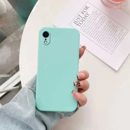 Liquid Silicone Phone Case for For iPhone XR X XS Max Matte Basic Cover Caqas