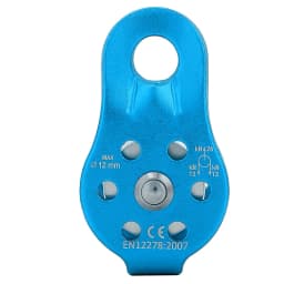 26KN Single Swivel Rope Pulley High Strength Aluminium Alloy Climbing Pulley Block For 12mm Rope