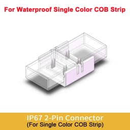 5pcs Flexible COB Strip Fast Connector 8mm 10mm Width COB Strip LED Tape FOB Solderless Joint Wire Right Angel Connectors