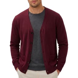 Men's V-Neck Knit Cardigan Sweater Casual Button Down Long Sleeve Warm Coat Jacket Loose Fit Winter Sweatshirts with Pockets