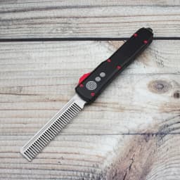 UT Tactical Beard Comb Custom OTF Excellently Designed Stone Washed Aviation Aluminum Handle Pocket Cool EDC Tools