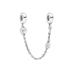 Hot selling 925 Silver Butterfly Crown Round Classic Safety Chain Charm Suitable for Women's Bracelet Fashion DIY Jewelry Gift